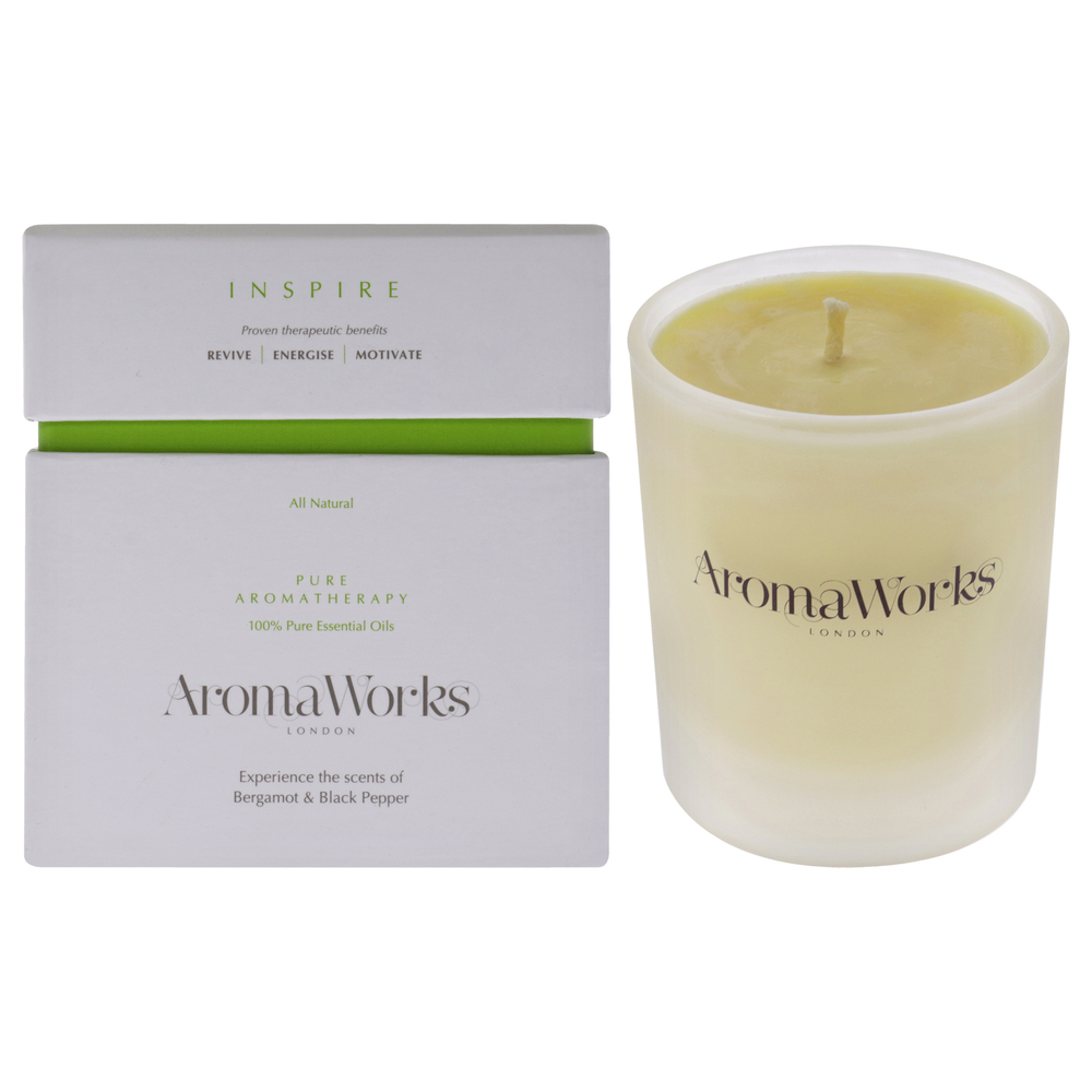 Inspire Candle Medium by Aromaworks for Unisex - 7.76 oz Candle
